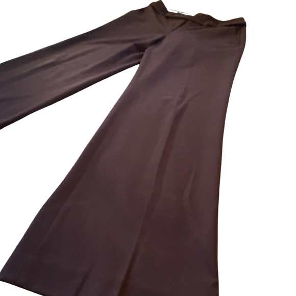 Liz Claiborne Audra Brown Wide Leg Pants Size 8 Belt Office Siren Trouser Career - Picture 4 of 16